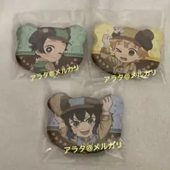 【未開封】鬼滅の刃 竈門炭治郎 我妻善逸 嘴平伊之助 くま缶バッジ 3点セット