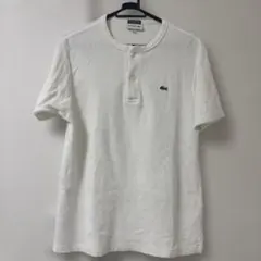 【美品】LACOSTE×BEAMS パイル　ヘンリーネックTシャツ