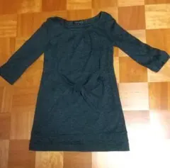 【美品】QUEENS COURT リボン付 ワンピース