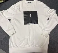 GUESS ホワイト 白 スウェット L 韓国製のサムネイル