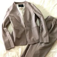 美品✨グリーンレーベルリラクシング カチリラ パンツスーツ ブラウン