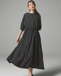 新品★ATSURO TAYAMA×DAMA★ランダムドット ギャザーワンピース