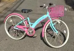 Q12【大阪堺市/引取】キッズバイク/子ども自転車 24インチ 6段変速