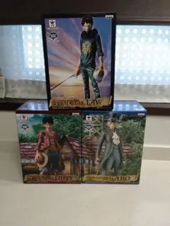ワンピースMASTERSTARS ロー　ルフィ　サボフィギュア3体セット