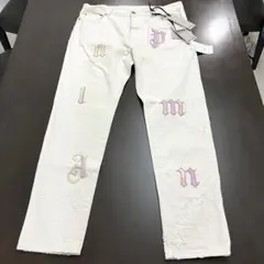 新品タグ付　palm angels 23ss デニム　アイボリー　メンズ　Lのサムネイル