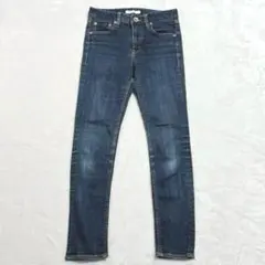 マウジー ローライズスキニーデニムパンツ ロゴボタン ウォッシュ加工 Y2K