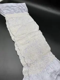 高級　正絹　帯揚げ　絞り　うす紫系　中抜き　C22