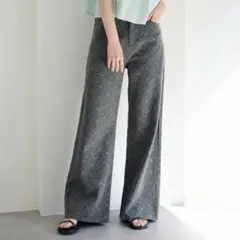 Kastane フラワーエンブロイダリーデニム　ストレートのサムネイル