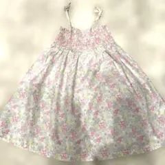 【美品】Petit Bateau花柄ワンピース4ans/104cm
