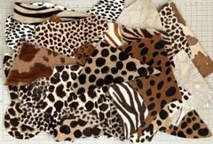 ハラコ　はぎれいろいろ A4 4枚分以上　レザークラフトⅻ