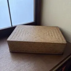 B-1 希少 昭和レトロ 柳行李 竹編み 行李 つづら 収納箱 衣装箱 蓋付き