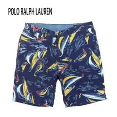 POLO RALPH LAUREN チノショーツ ヨット柄 ネイビー 34のサムネイル