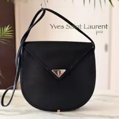新品同様 YSL イヴサンローラン レザーショルダーバッグ