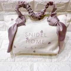 スナイデルホーム　オーガニックキャンバストート (HEART)ラベンダーピンク