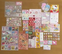 サンリオキャラクターズ　ぷっくりシールなどまとめ売り