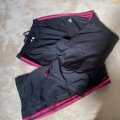 adidas climastorm ジャージパンツ ブラック/ピンク