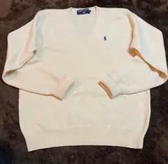 Polo Ralph Lauren Vネックセーター アイボリー