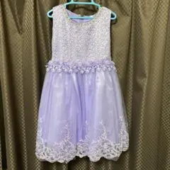 紫のレースドレス サイズ130