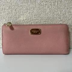 引っ越し直前値下げ中　MICHAEL KORS ピンク 長財布　used品