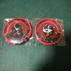 ペルソナ5 パセラコラボ 缶バッジ 主人公&モルガナ セット