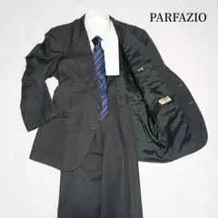 PARFAZIO グレー　ストライプ　AB5 2タック スーツ上下　セットアップ