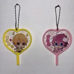 すとぷり　るぅと・さとみ　ランダムうちわキーホルダー