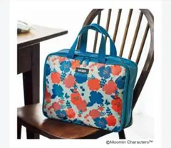 リンネル4月号付録ムーミン　衣類をスリムに収納！リトルミイのファスナー圧縮ポーチ