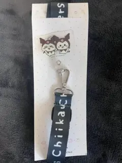ちいかわ×サンリオコラボ クロミ・モモンガ ネックストラップ（フォンタブ）