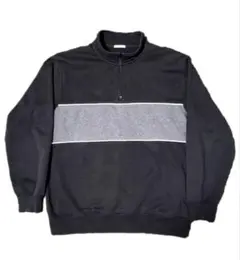GU ハーフジップ トレーナー ブラック Lサイズ