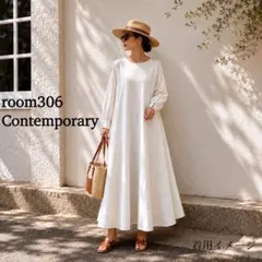 美品　room306Contemporary　ロングワンピース　コットンリネンのサムネイル