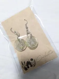 Cachette 透明円形ピアス