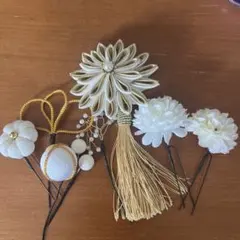 【即日発送】髪飾り　成人式・七五三・結婚式など　8点セット