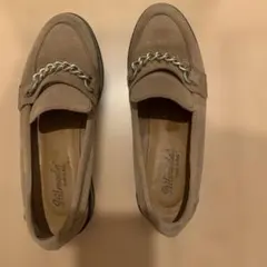 スティルモーダ (23.5) ローファー スウェード チェーン フラット