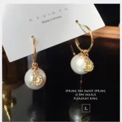 ピアスラインストーン　アクセサリー