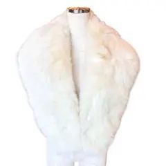 SAGAFOX ✨️ 極美品 ふわふわ ショール 本毛皮 白 大判 銀サガ