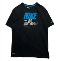NIKE DRI-FIT OR NOTHING ロゴ Tシャツ メンズ L 黒