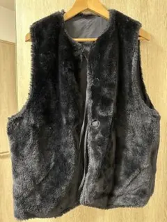 CITENフェイクファーリバーシブルベスト