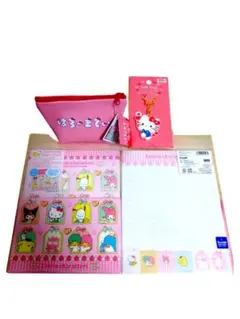 ハローキティ レターセット ラバーキーホルダー ミニポーチ