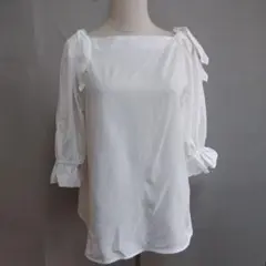 Gleeful ショルダーリボンブラウス　Lサイズ タグ付き