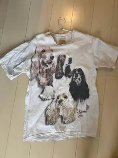 THE MOUNTAIN コッカースパニエル 犬柄 Tシャツ USA製のサムネイル