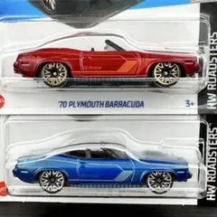 ホットウィール　ミニカー　‘70 プリマス バラクーダ　 2台セットのサムネイル