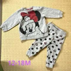 h&m ミニーマウス スウェットセットアップ 12-18m