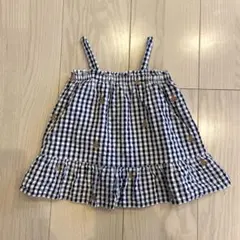 【美品】baby gap クマ刺繍ワンピース　60 70 80