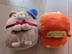 すみっコぐらし　くま工場長　とんかつ　ぬいぐるみ　 2点セット