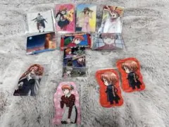 銀魂　神楽・神威のカードダス、ステッカー等まとめ売りです。１２枚