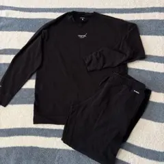 【極美品】TENTIAL ルームウェア 上下セット ブラック