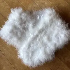 成人式 ファー ショール ホワイト 白
