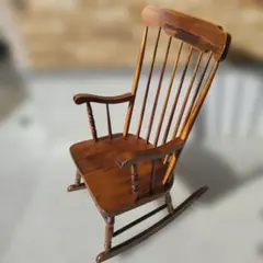①【希少カラー】飛騨の家具 ロッキングチェア（ディープグリーン