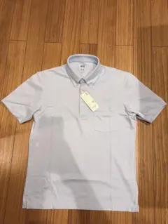 新品　UNIQLO エアリズムコットンカノコポロシャツ ブルー M