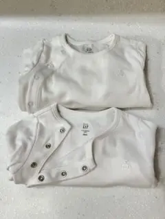 GAP ホワイトロンパース 長袖 2枚セット